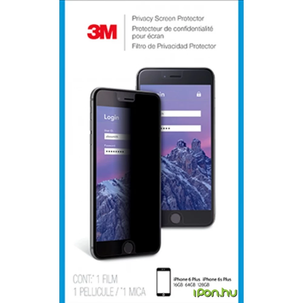 3M Privacy Screen Protector for Apple iPhone 6 Plus/6S Plus/7 Plus