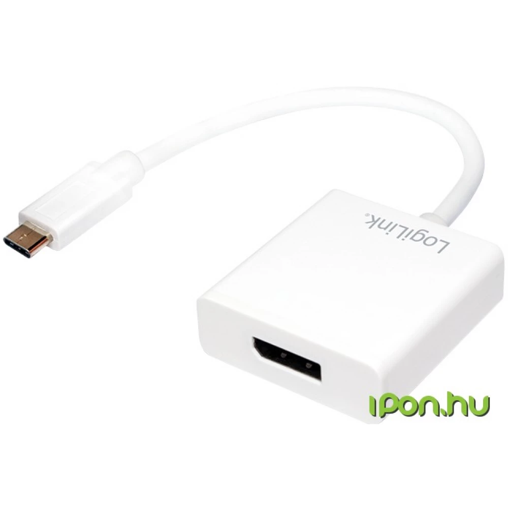 LOGILINK USB 3.1 Type C DisplayPort transformator Bijela 14cm UA0246A LOGILINK USB 3.1 Type C DisplayPort transformator Bijela 14cm UA0246A