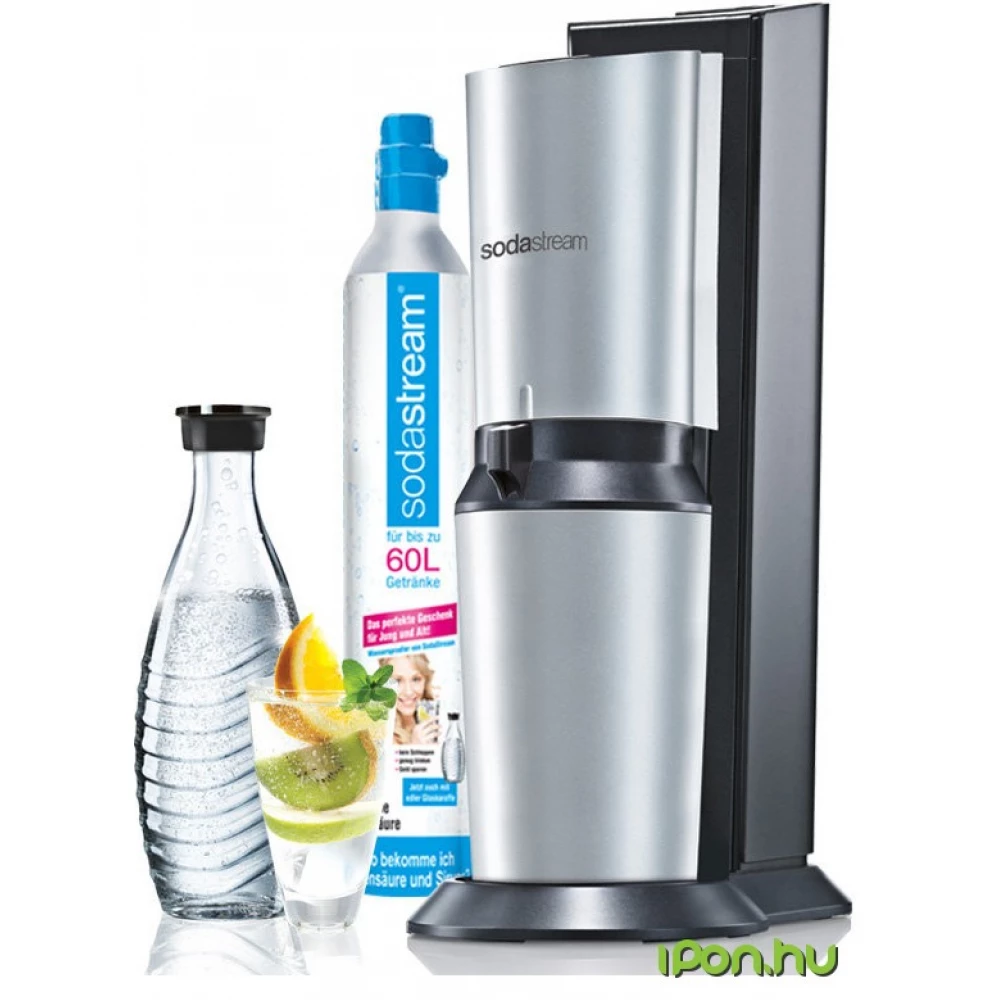 SODASTREAM CRYSTAL Titan soda machine silver - iPon - hardware and software  news, reviews, webshop, forum