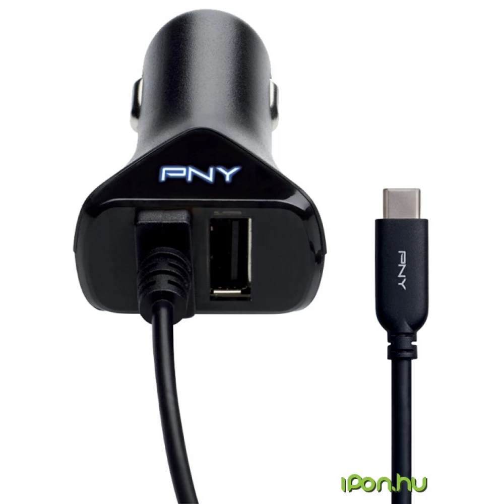 PNY USB C Car charger schwarz