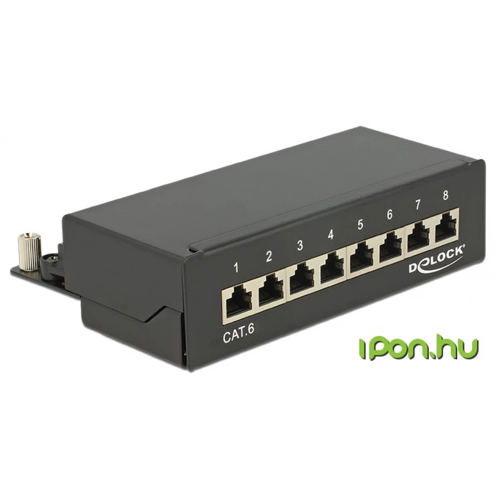 DELOCK Desktop Patch Panel 8 Port Cat.6 black 87672 DELOCK Desktop Patch Panel 8 Port Cat.6 black 87672
