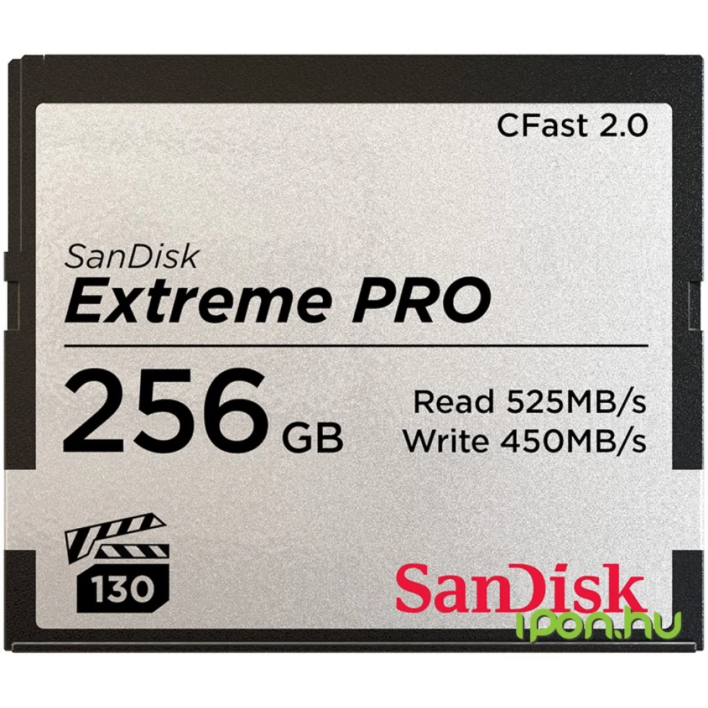 SANDISK Extreme PRO 256GB CFast 2.0 450 MB/s SDCFSP-256G-G46D SANDISK Extreme PRO 256GB CFast 2.0 450 MB/s SDCFSP-256G-G46D