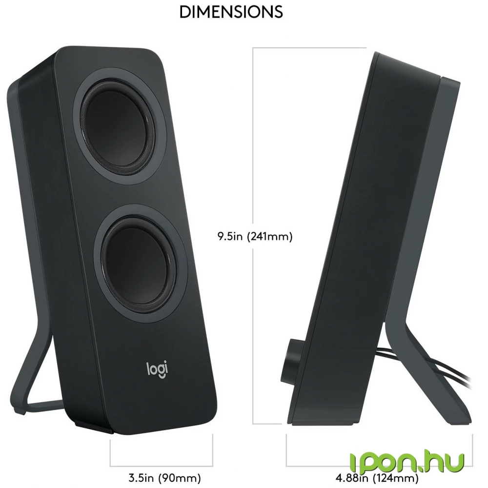 LOGITECH Z207 Bluetooth Computer Speakers fekete (Basic garancia)