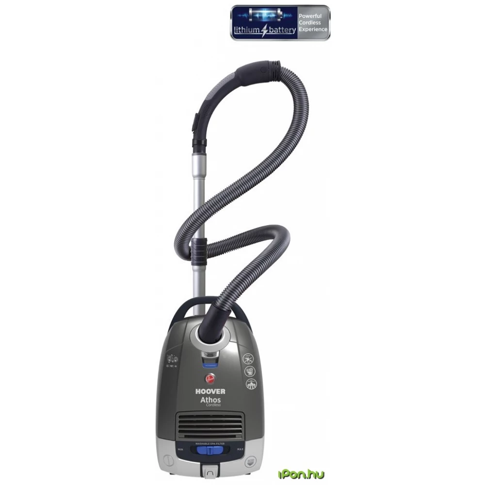 Hoover Athos Active Cordless Bagged Cylinder Vacuum Cleaner, 18V, ATC18LI :  : Home & Kitchen