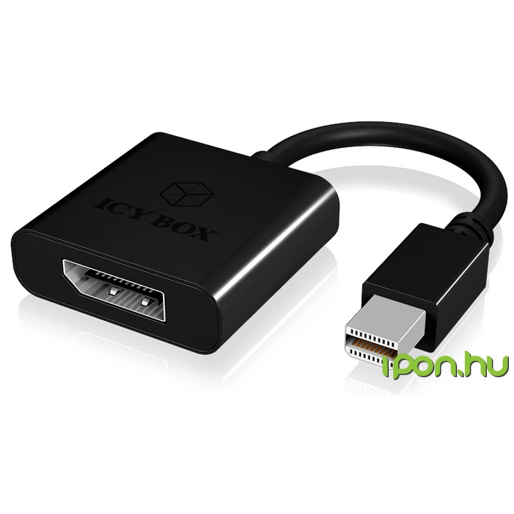 RAIDSONIC Mini DisplayPort Átalakító Fekete 10cm IB-AC540 RAIDSONIC Mini DisplayPort Átalakító Fekete 10cm IB-AC540