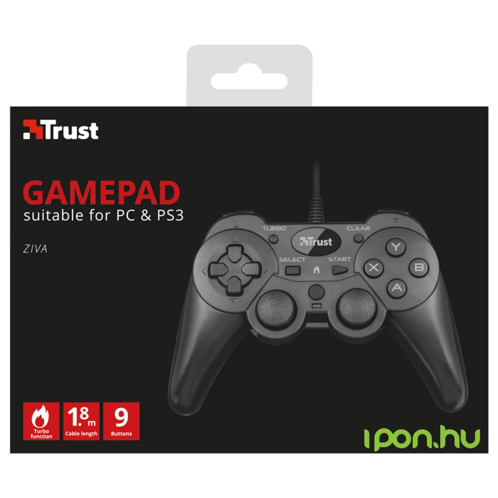 Bemiddelaar mooi donderdag TRUST 21969 Ziva Wired Gamepad for pc and PS3 - iPon - hardware and  software news, reviews, webshop, forum