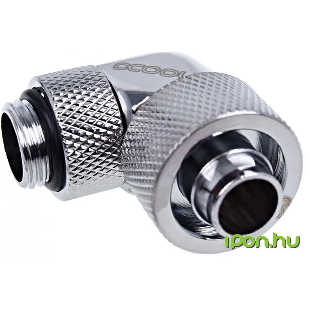 ALPHACOOL 17237 Eiszapfen 16/10mm compression fitting 90° rotatable G1/4 - króm ALPHACOOL 17237 Eiszapfen 16/10mm compression fitting 90° rotatable G1/4 - króm