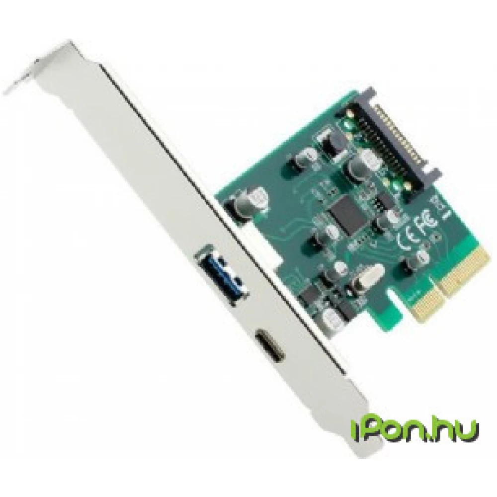 GEMBIRD 2port USB 3.1 PCIExpress addon card (typeA + typeC) iPon.hu