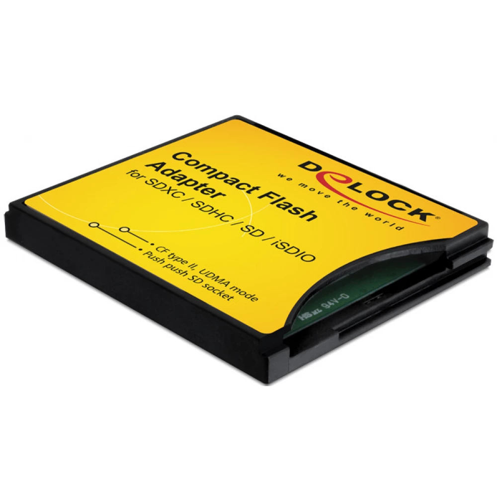 DELOCK 61796 Compact Flash Adapter for SDHC - MMC Memory Cards