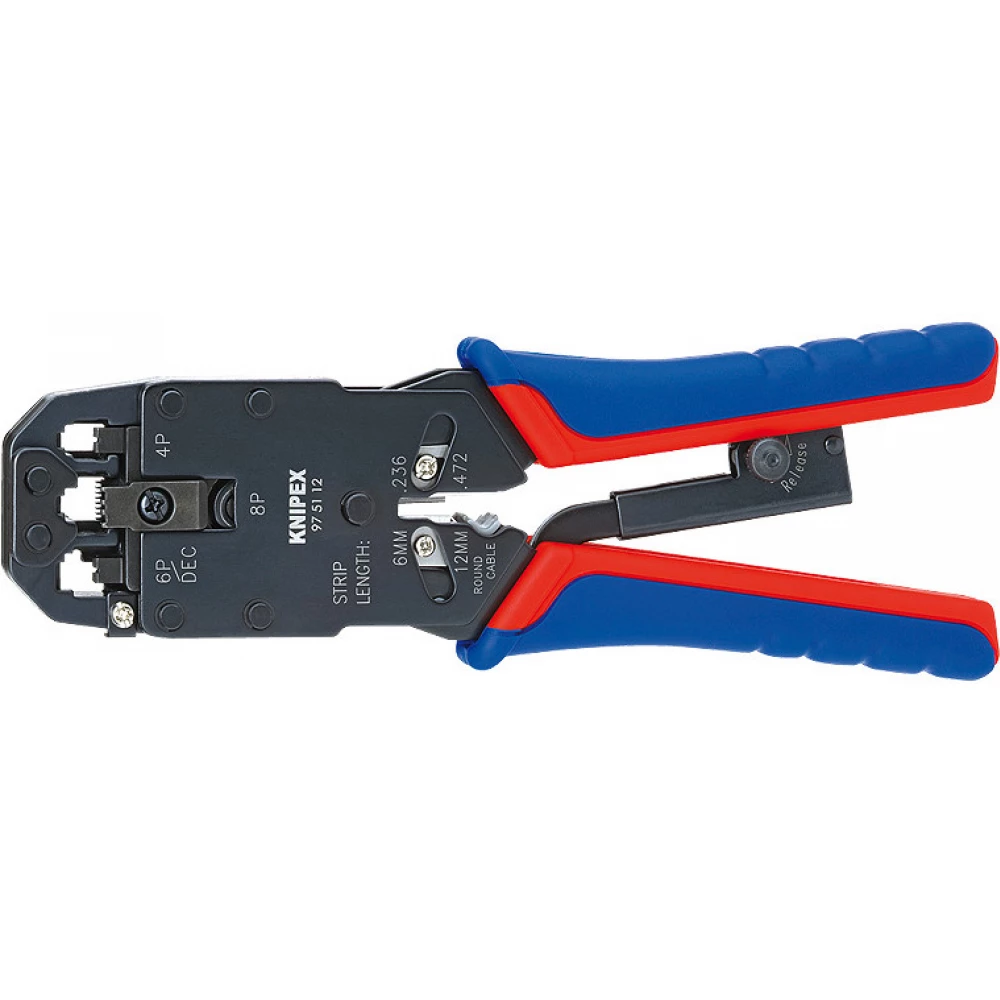 KNIPEX 97 51 12 Crimping Pliers for Western plugs