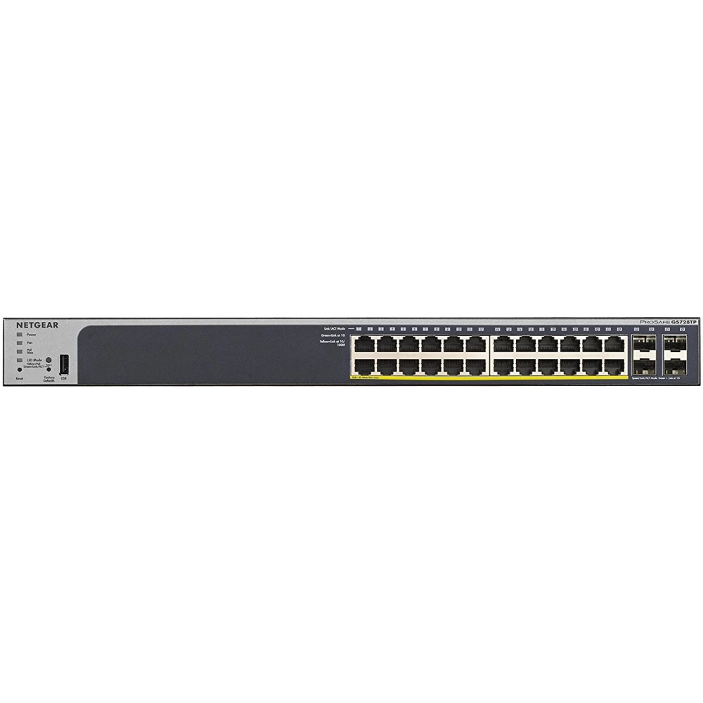 NETGEAR GS728TPv2 24Port Gigabit PoE+ Smart Managed Pro Switch with 4