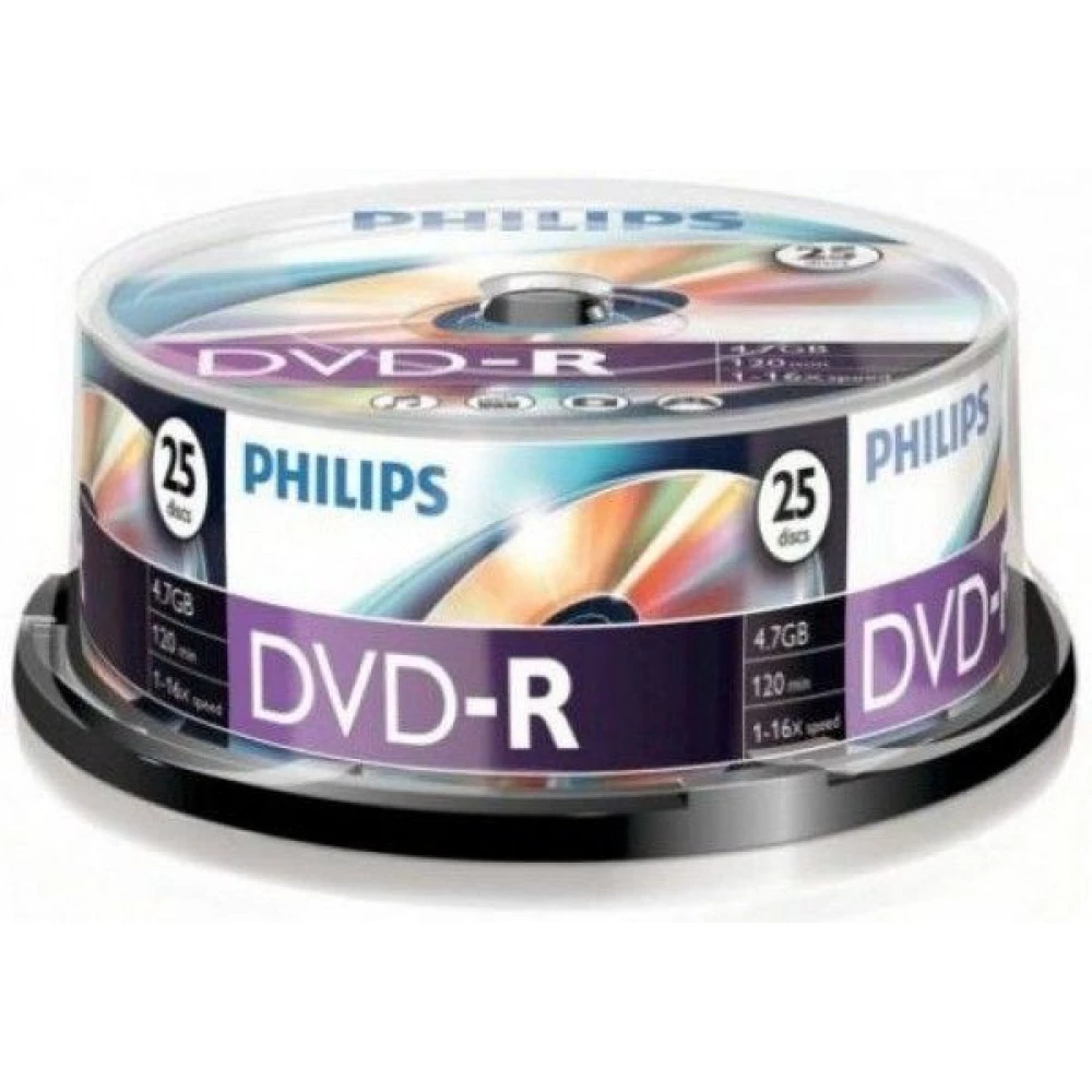 PHILIPS DVD+R 16x 25pcs