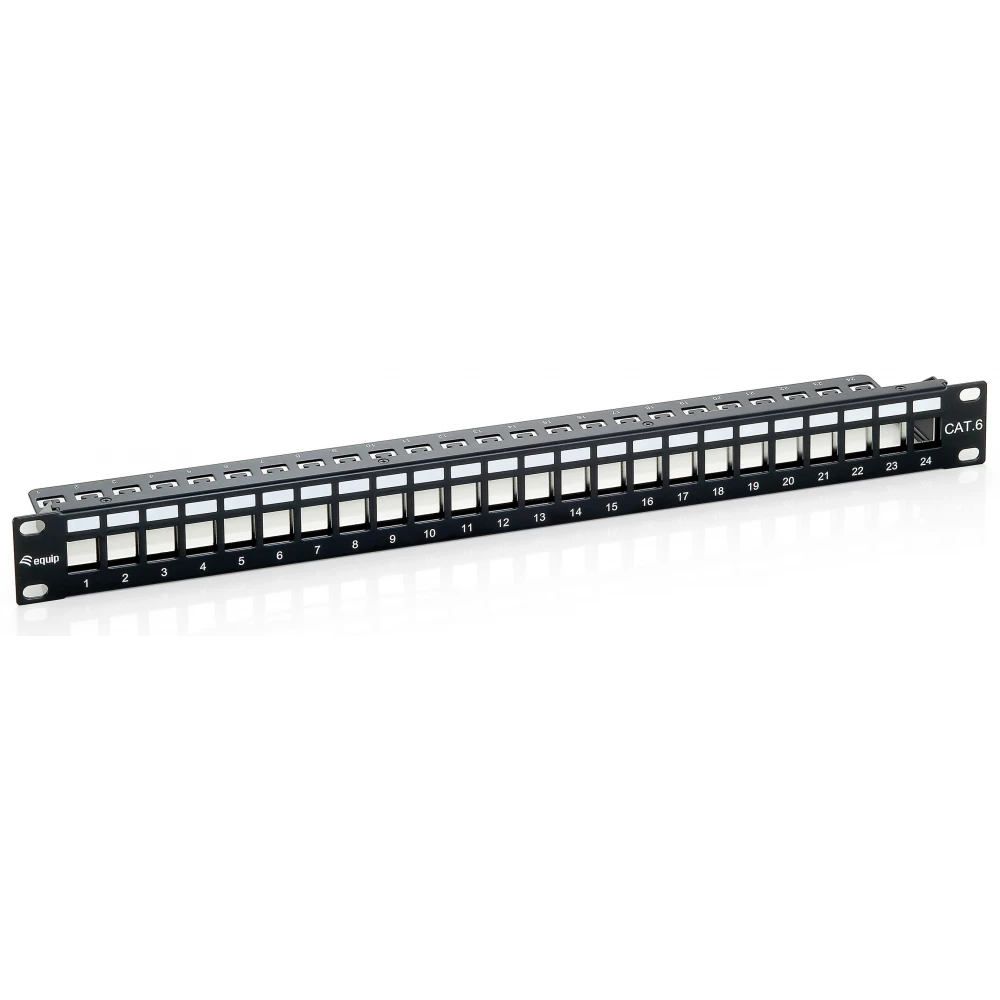EQUIP 24-Port Keystone Cat.6 Shielded Patch Panel v1 - iPon.hu