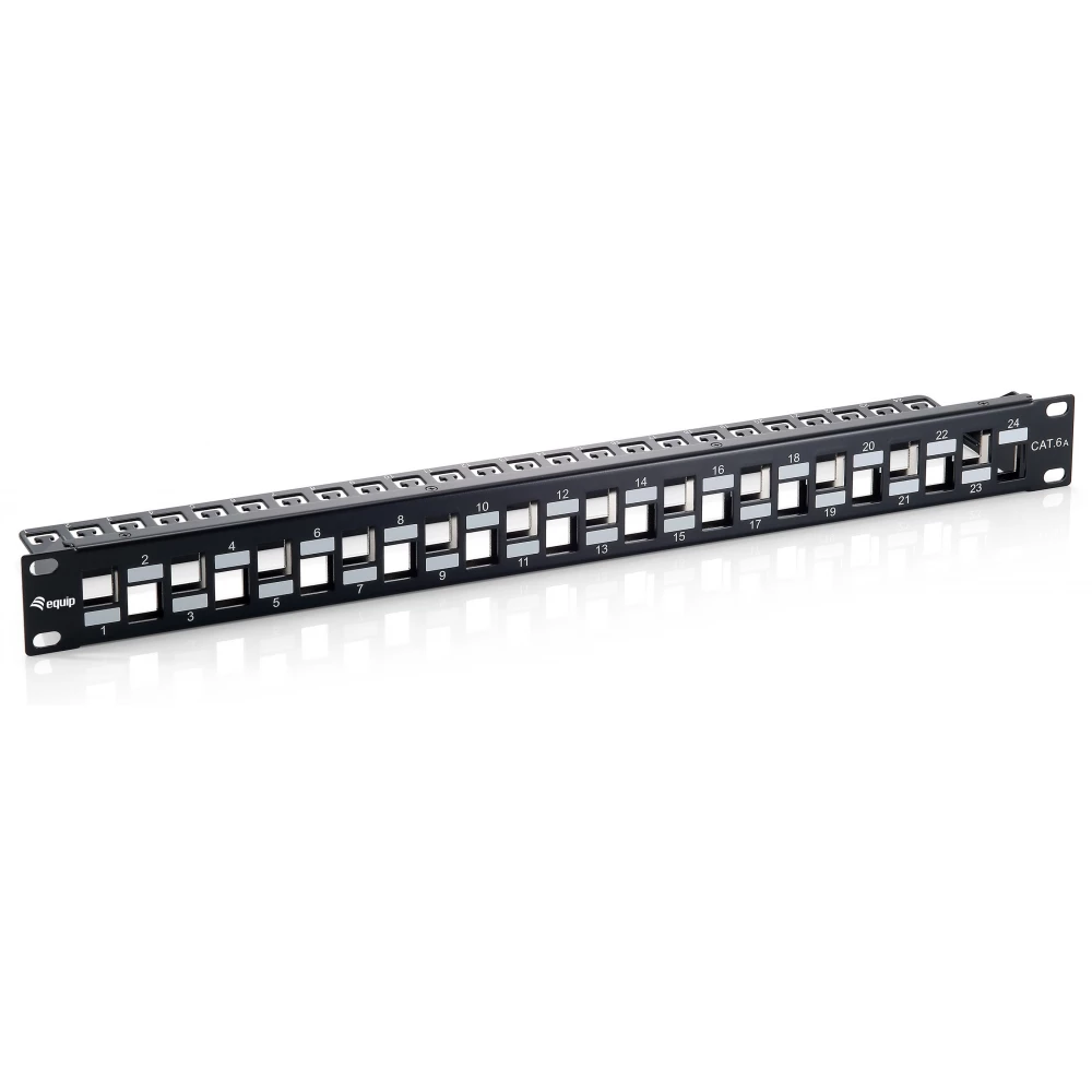EQUIP 24-Port Keystone Cat.6A Shielded Patch Panel v1 - iPoncomp.hr