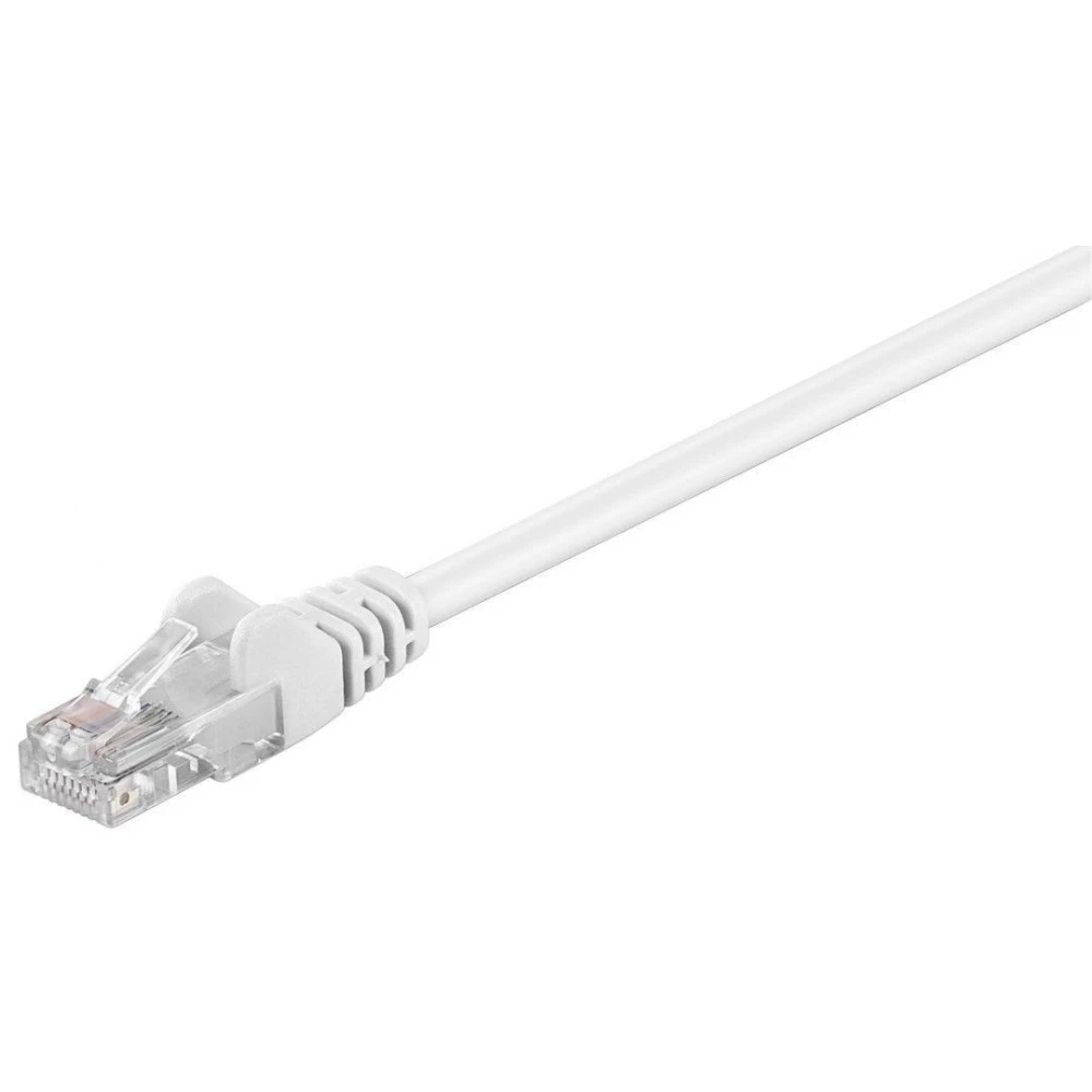 White 10m Cable Length U/UTP Goobay 68502 CAT 5e Patchcable 