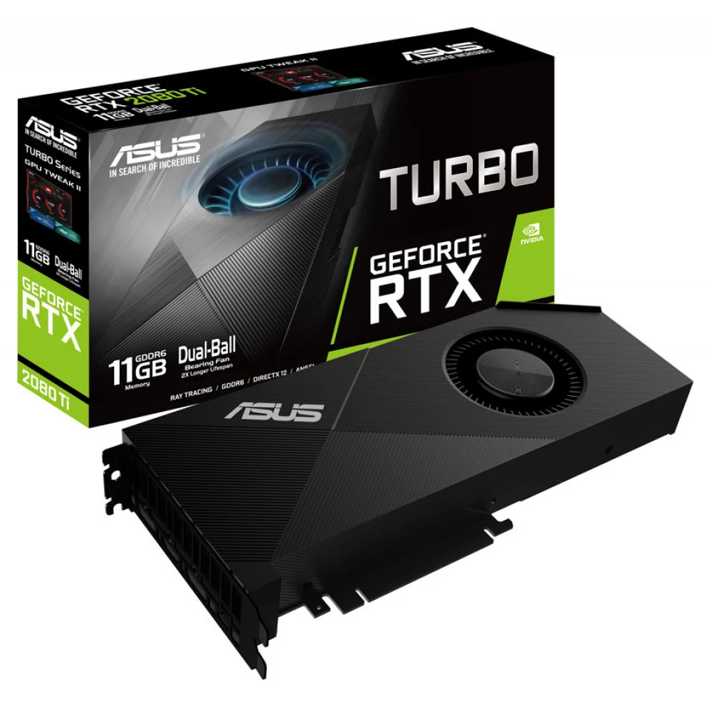forudsætning længes efter vitamin ASUS Turbo-11G-RTX2080TI GeForce RTX 2080 Ti 11GB GDDR6 Turbo PCIE - iPon -  hardware and software news, reviews, webshop, forum