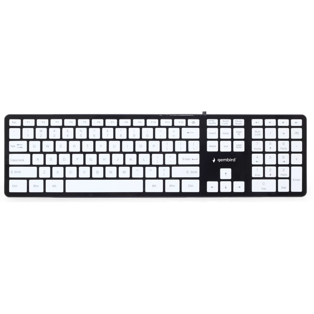 Gembird KB-MCH-02 Chocolate US Angol fekete