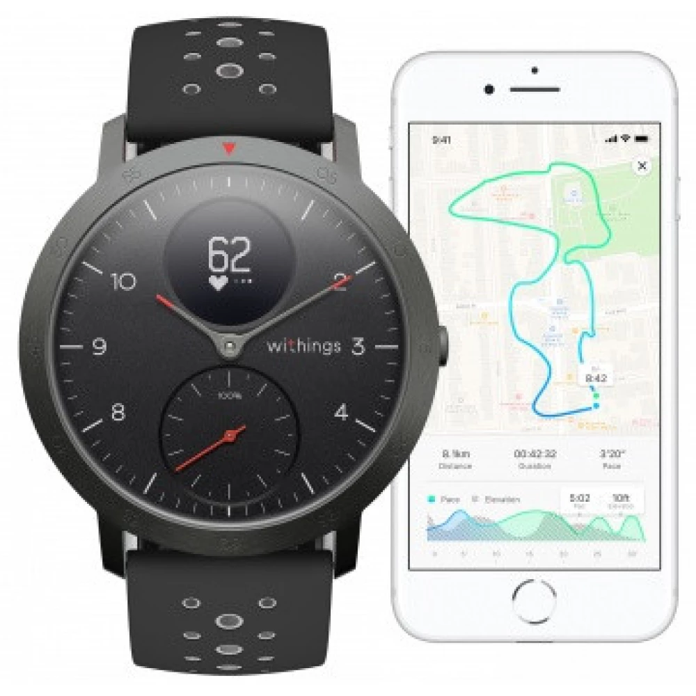 NOKIA Withings Steel HR Sport 40 mm black iPoncomp