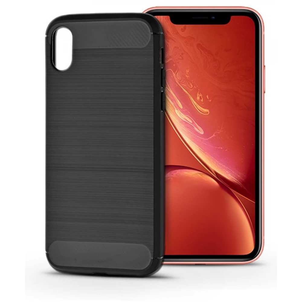 HAFFNER Silikon pozadina Carbon iPhone XR crno HAFFNER Silikon pozadina Carbon iPhone XR crno