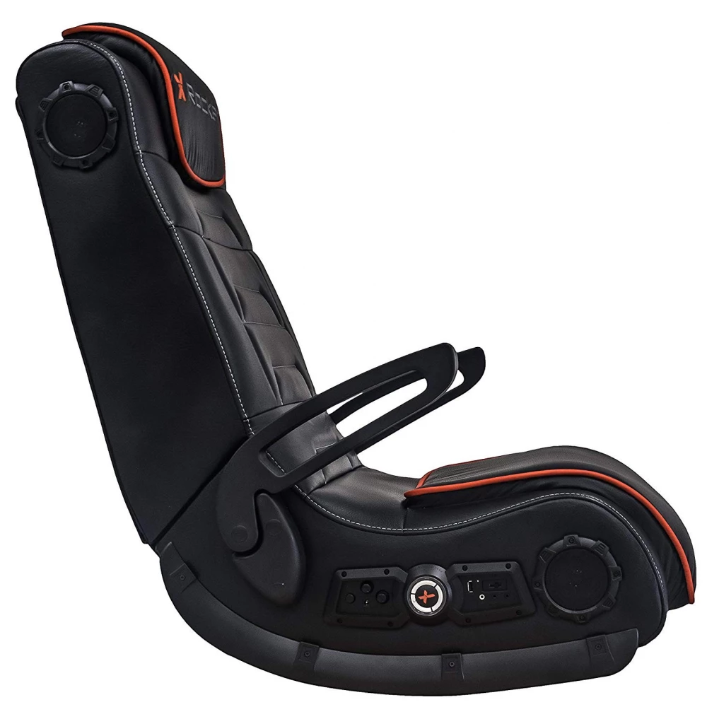 XROCKER Sentinel 4.1 Floor Rocker Gaming Chair black orange iPon