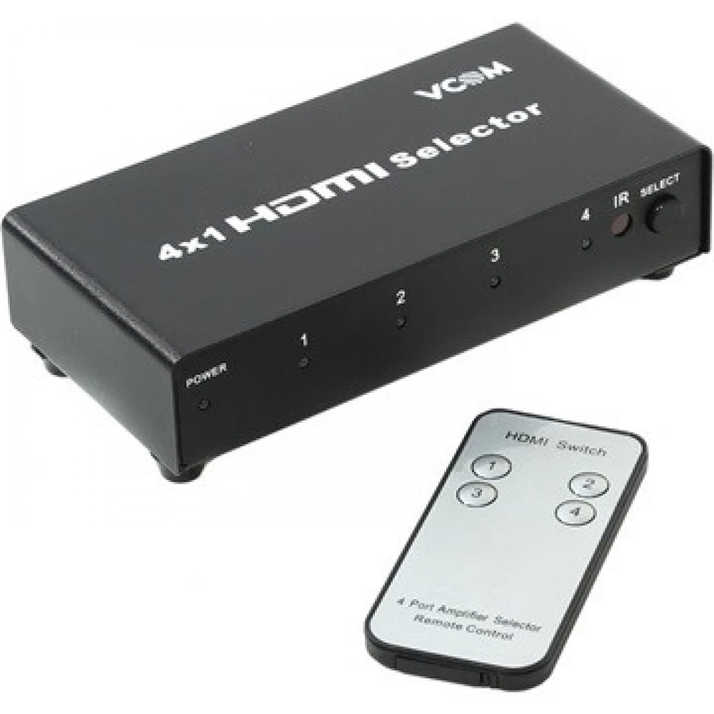 VCOM HDMI Switch Black 10cm DD434