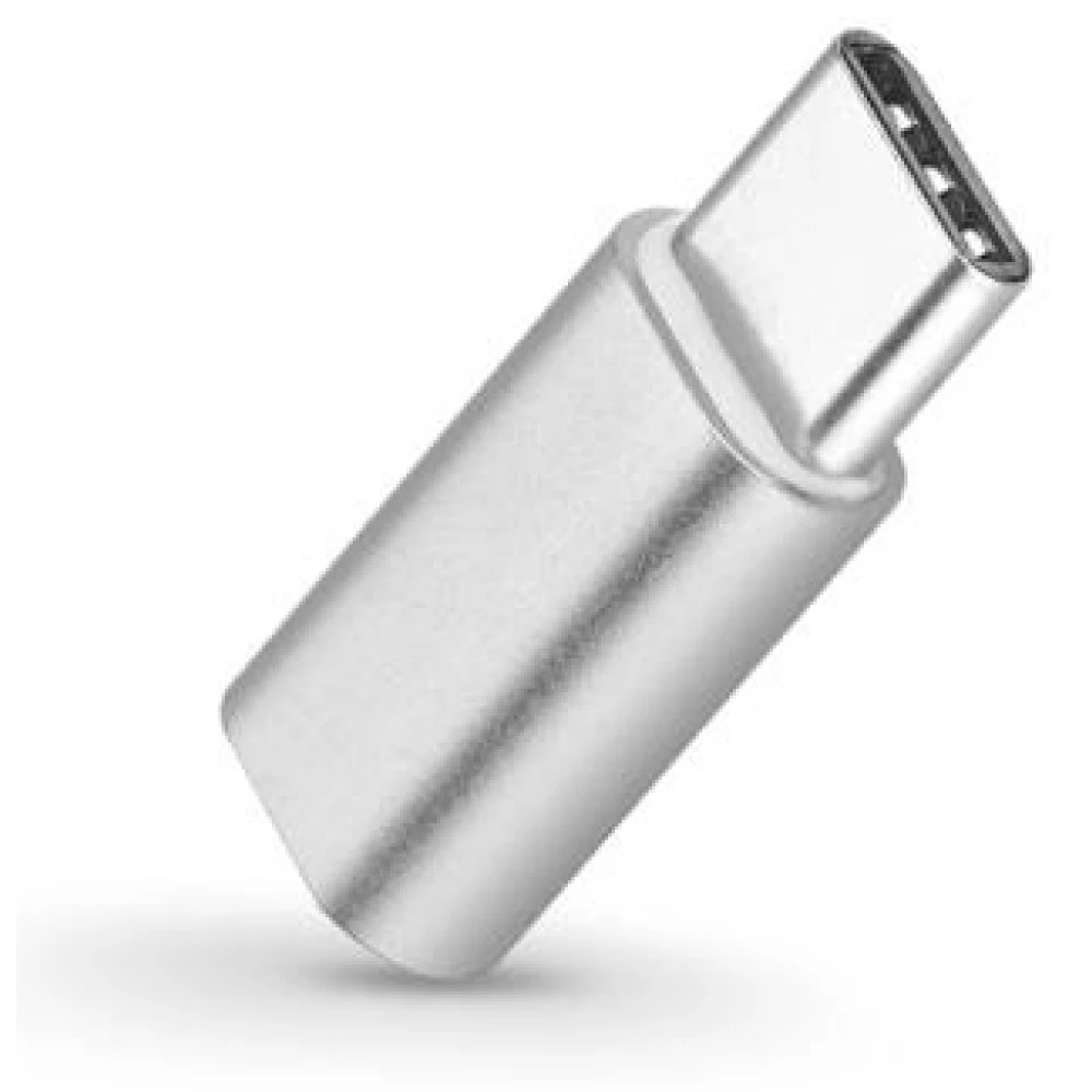 HAFFNER Micro USB 3.0 Type C Converter Silver 3cm PT-4054 HAFFNER Micro USB 3.0 Type C Converter Silver 3cm PT-4054