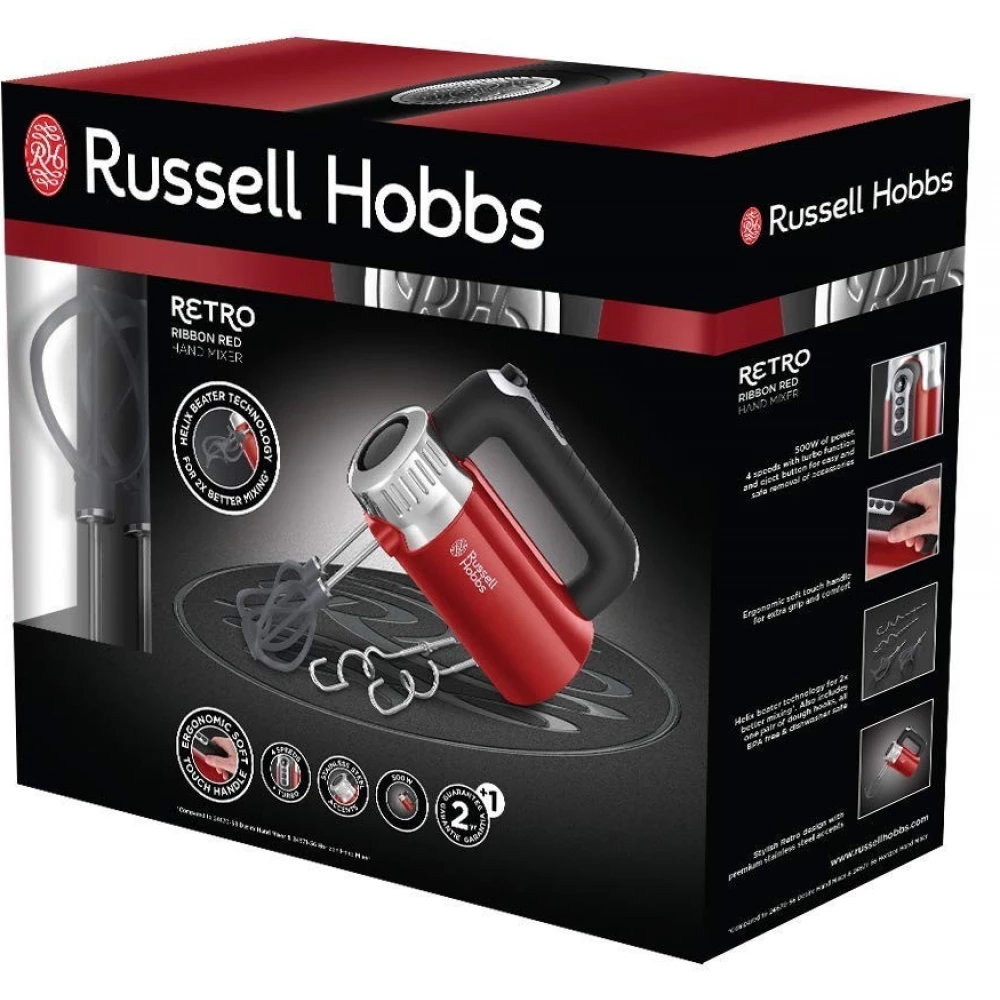 RUSSELL HOBBS 25200-56 Retro manual mixer red - iPon - hardware software forum