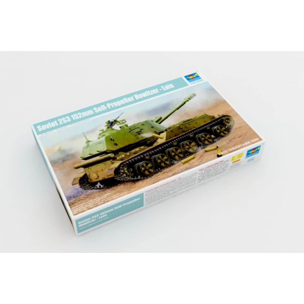 TRUMPETER 1/35 2S3 152mm Soviet self-propelled Howitzer Cannon later variant military vehicle model