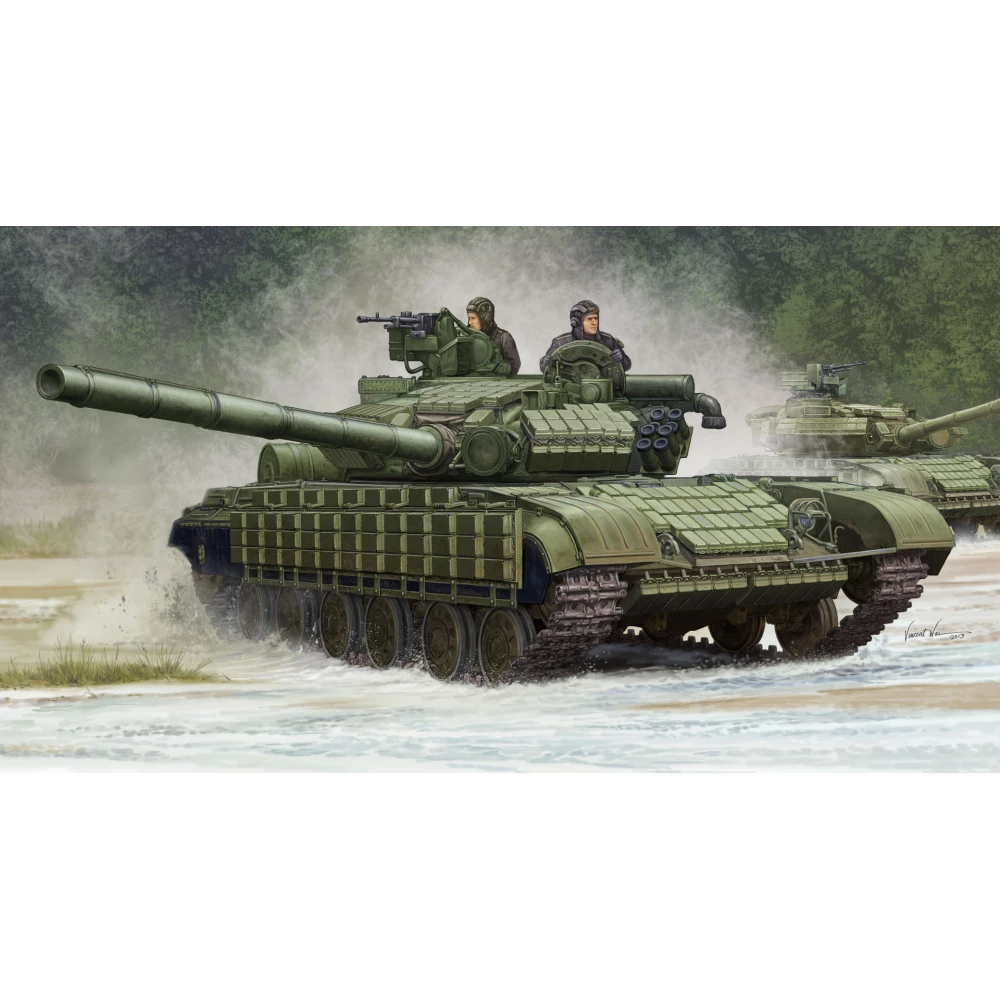 TRUMPETER 1/35 sovietic T-64BV 1985 mod tank militar vehicul model