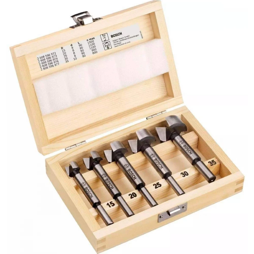 BOSCH 5 részes Forstner fúrókészlet (Basic garancia) BOSCH 5 részes Forstner fúrókészlet (Basic garancia)