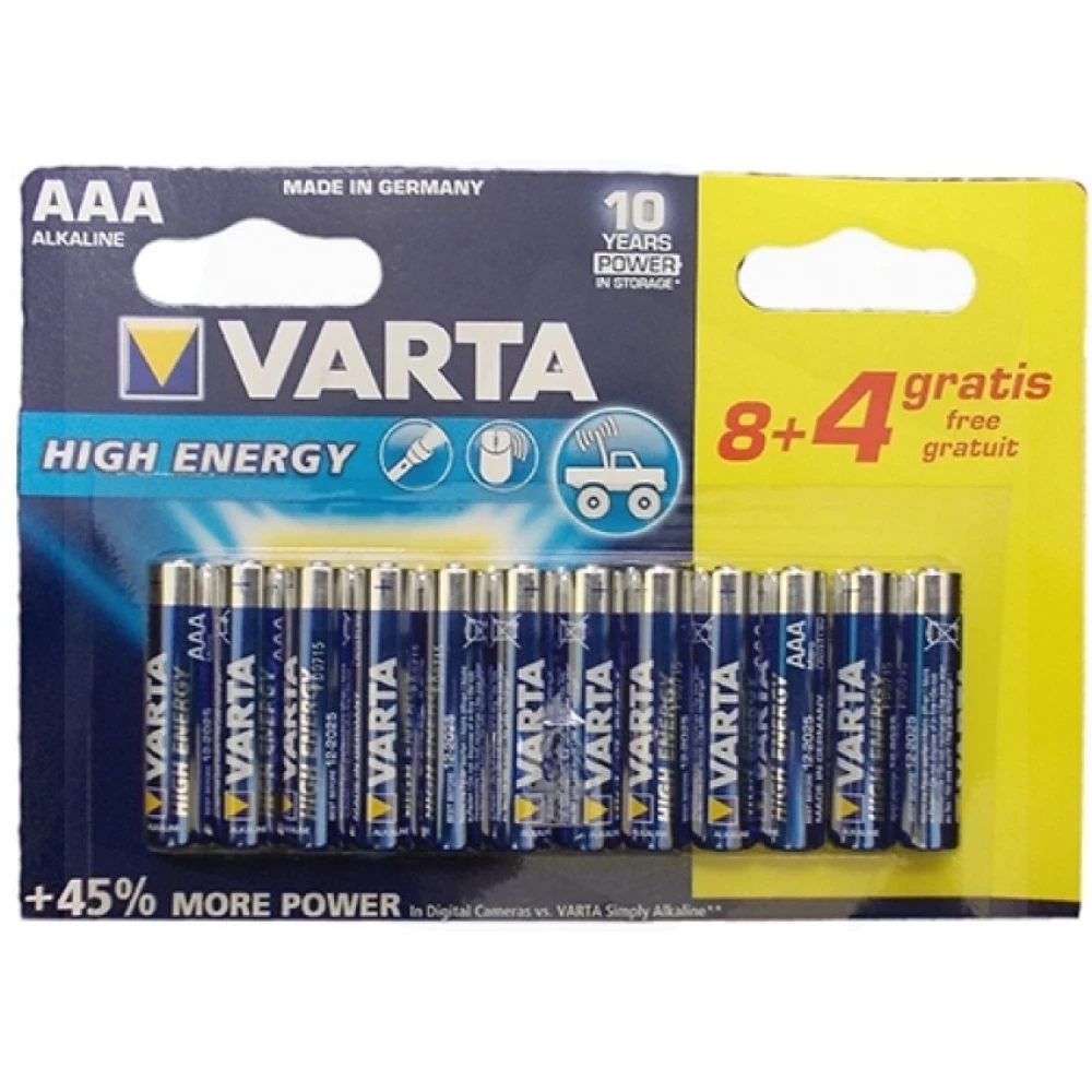 VARTA High Energy mikro olovka element (AAA) 12kom