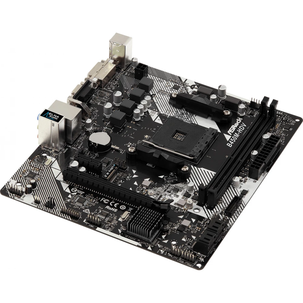 Win付 B450M-HDV ASRock AM4 AMD I/Oパネル有 マザーボード