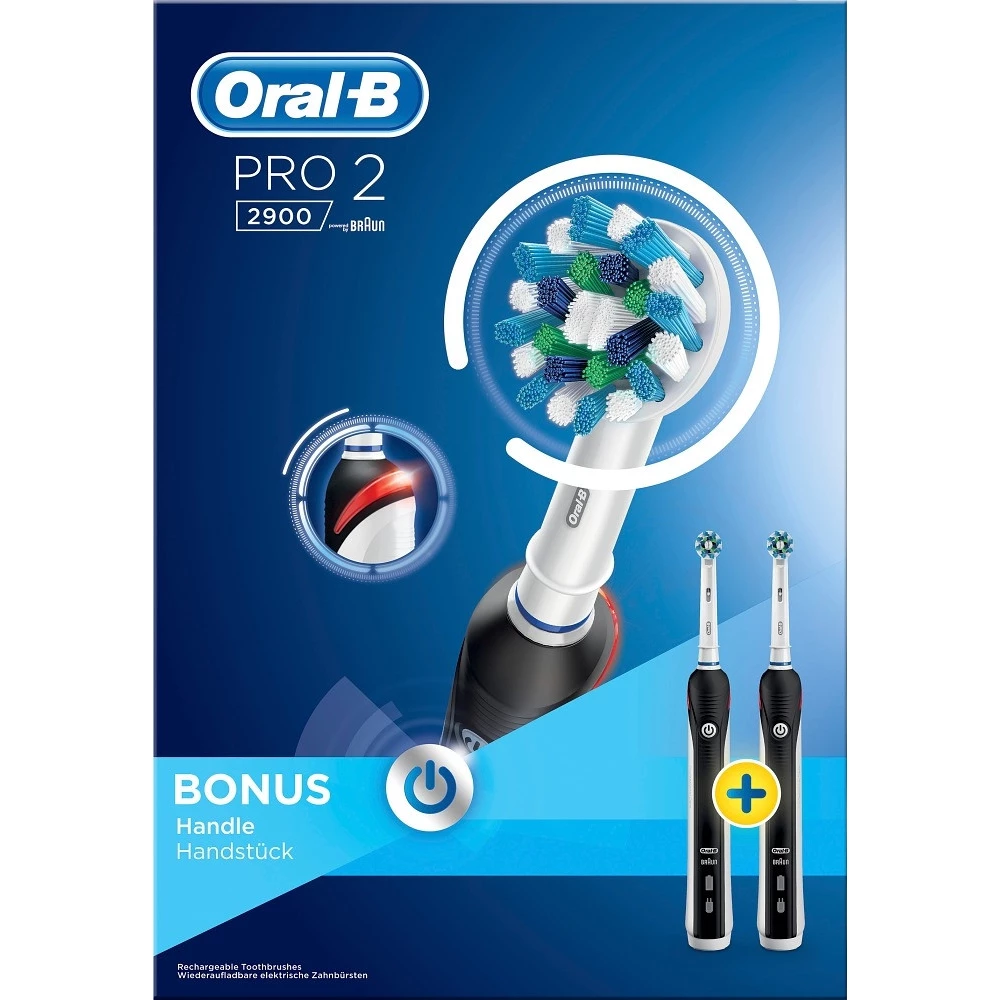schouder Oplossen Vorige ORAL-B PRO 2 2900 Duo Pack electric toothbrush 2x black-white - iPon -  hardware and software news, reviews, webshop, forum