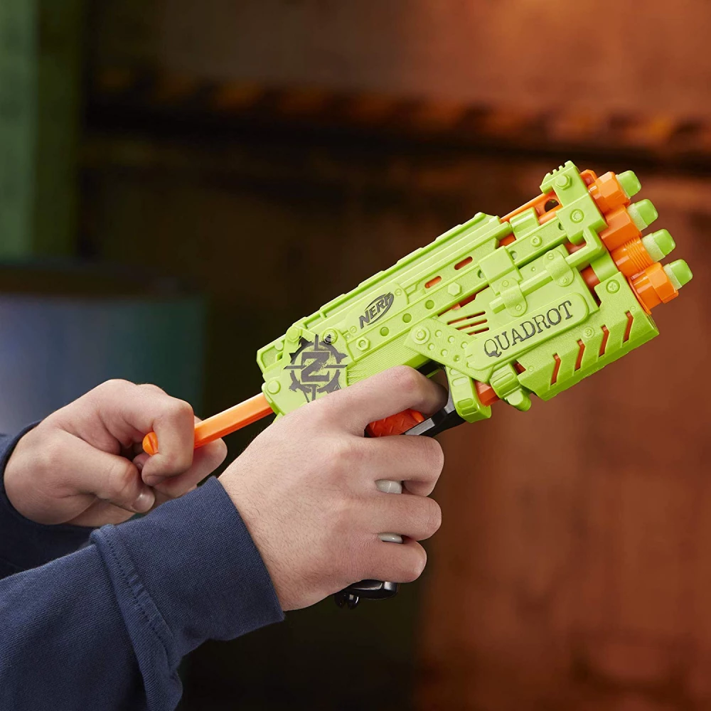 HASBRO E2673EU4 Nerf Zombie Strike Quadrot sponge shooting weapon iPoncomp