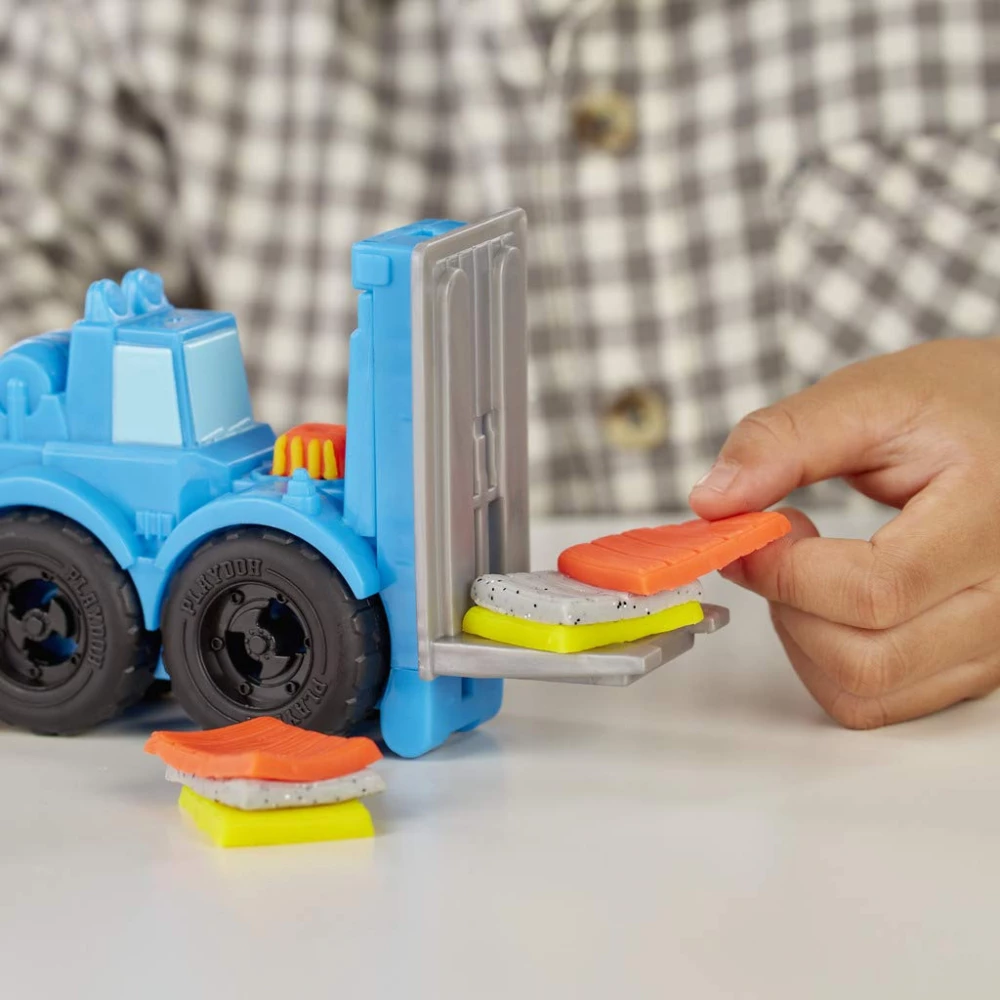 Play doh wheels crane and forklift shop