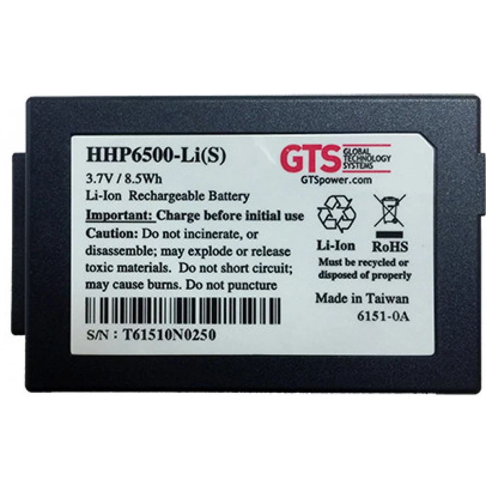 GTS HHP6500-LI(S) Battery for Dolphin 6100/6500 2300mAh 3.7V GTS HHP6500-LI(S) Battery for Dolphin 6100/6500 2300mAh 3.7V