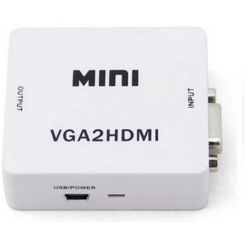 SAVIO VGA/D-Sub + Jack HDMI Converter White 3cm CL-110 SAVIO VGA/D-Sub + Jack HDMI Converter White 3cm CL-110