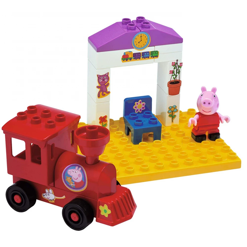 Peppa pig train station best sale construction set