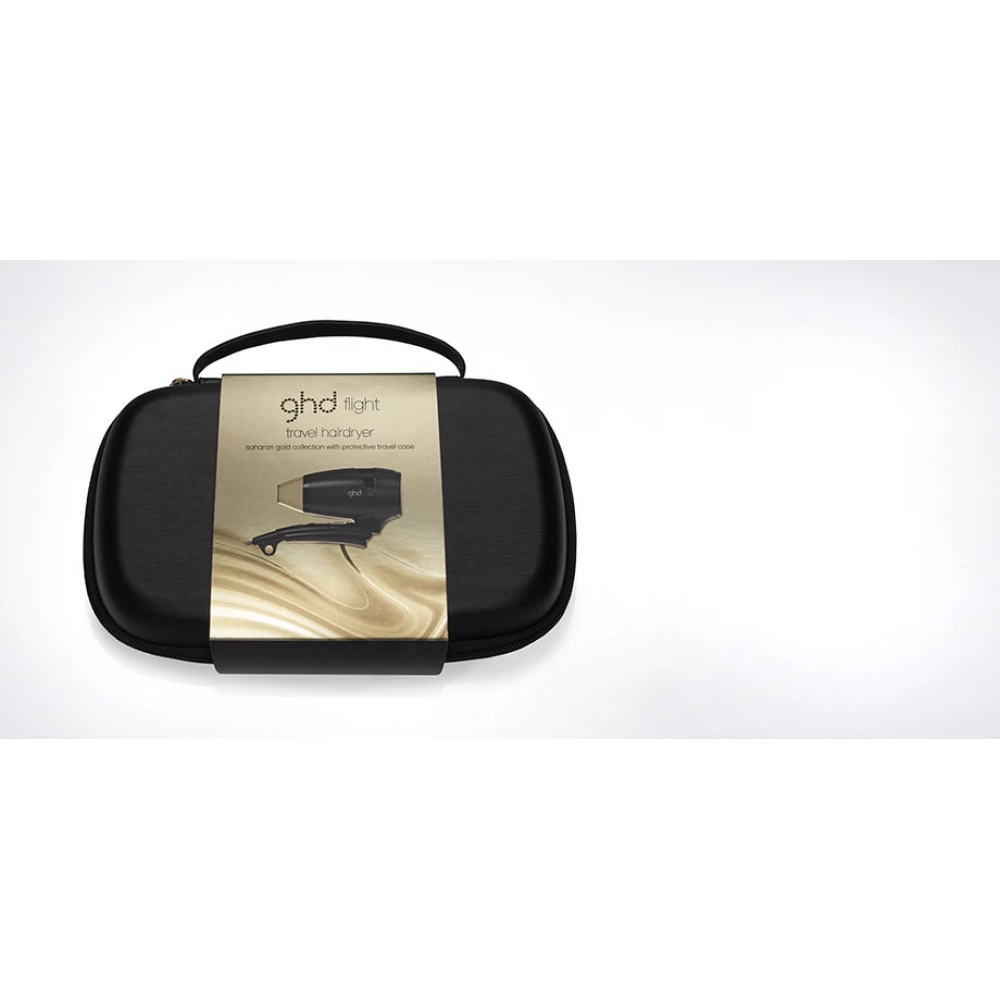 GHD Flight Saharan Gold hair dryer black gold iPon hardware