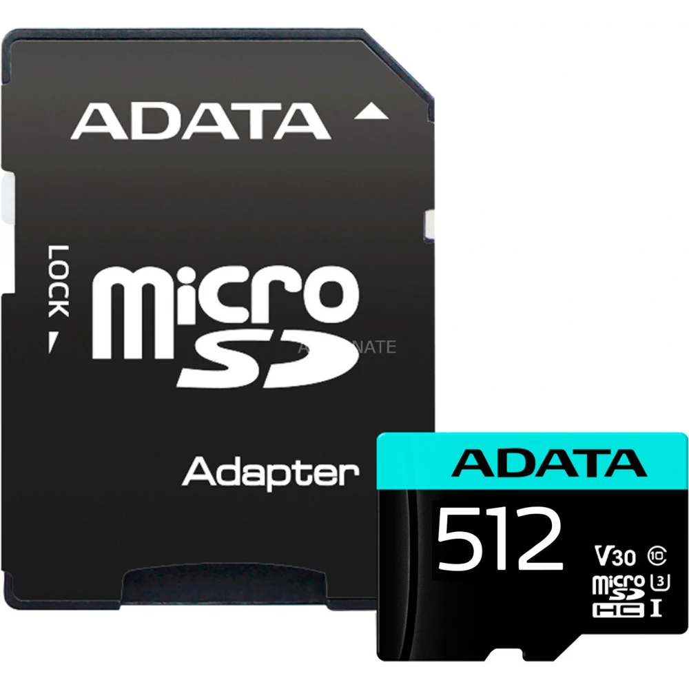 ADATA Premier Pro 512GB MicroSDXC 80 MB/s AUSDX512GUI3V30SA2-RA1