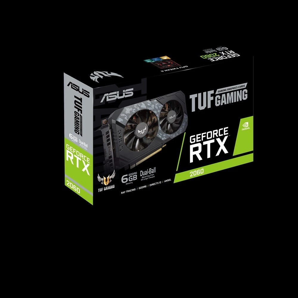 ASUS TUF-RTX2060-6G-GAMING GeForce RTX 2060 6GB GDDR6 TUF Gaming PCIE - iPon - hardware and software news, reviews, webshop,