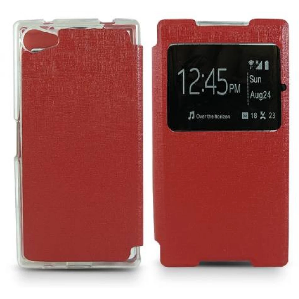 potlood wang Correctie HAFFNER S-View Flexi Flip case Sony Xperia Z5 Compact red - iPon - hardware  and software news, reviews, webshop, forum
