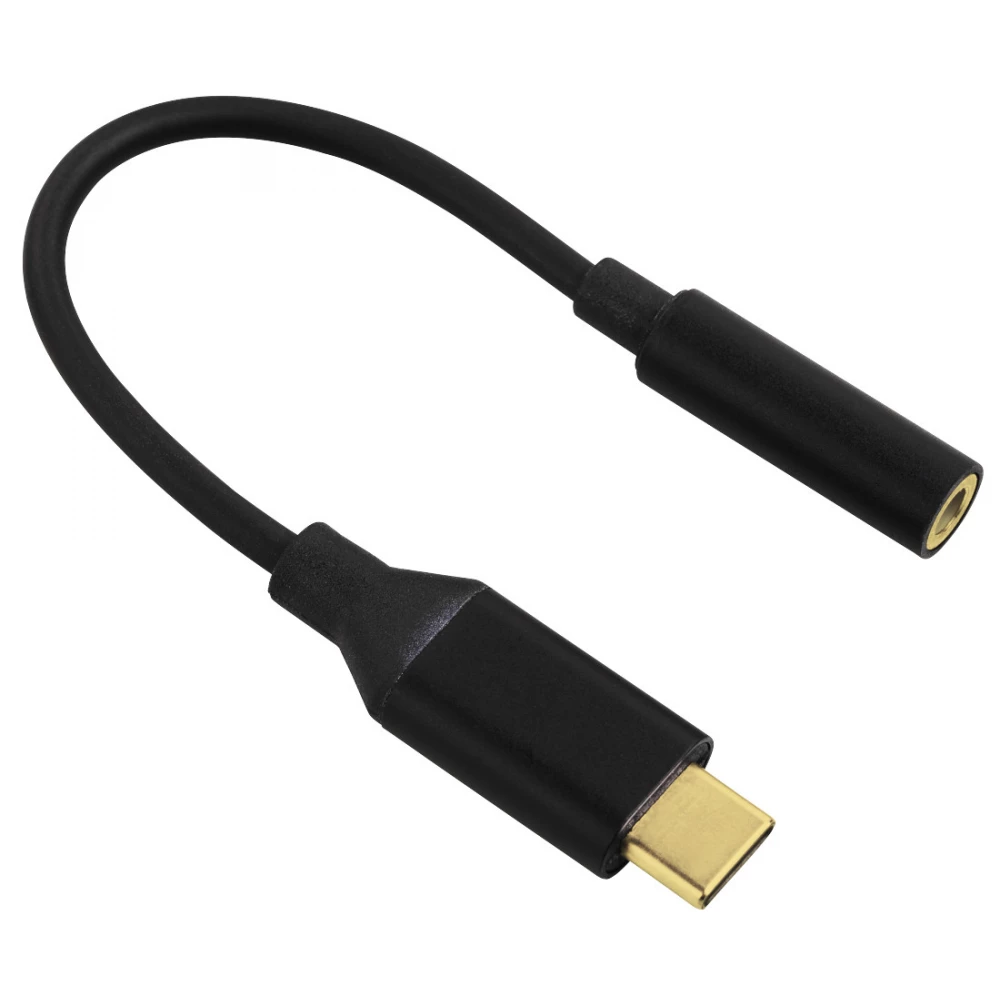 HAMA USB 2.0 Type C Jack Convertor Negru 10cm 122338