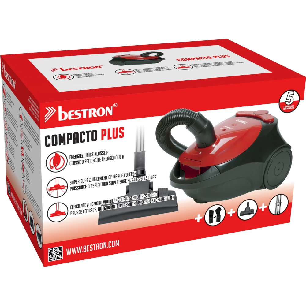Pas op Gevlekt indruk BESTRON ABG150RB Compacto Plus Vacuum cleaner red - iPon - hardware and  software news, reviews, webshop, forum