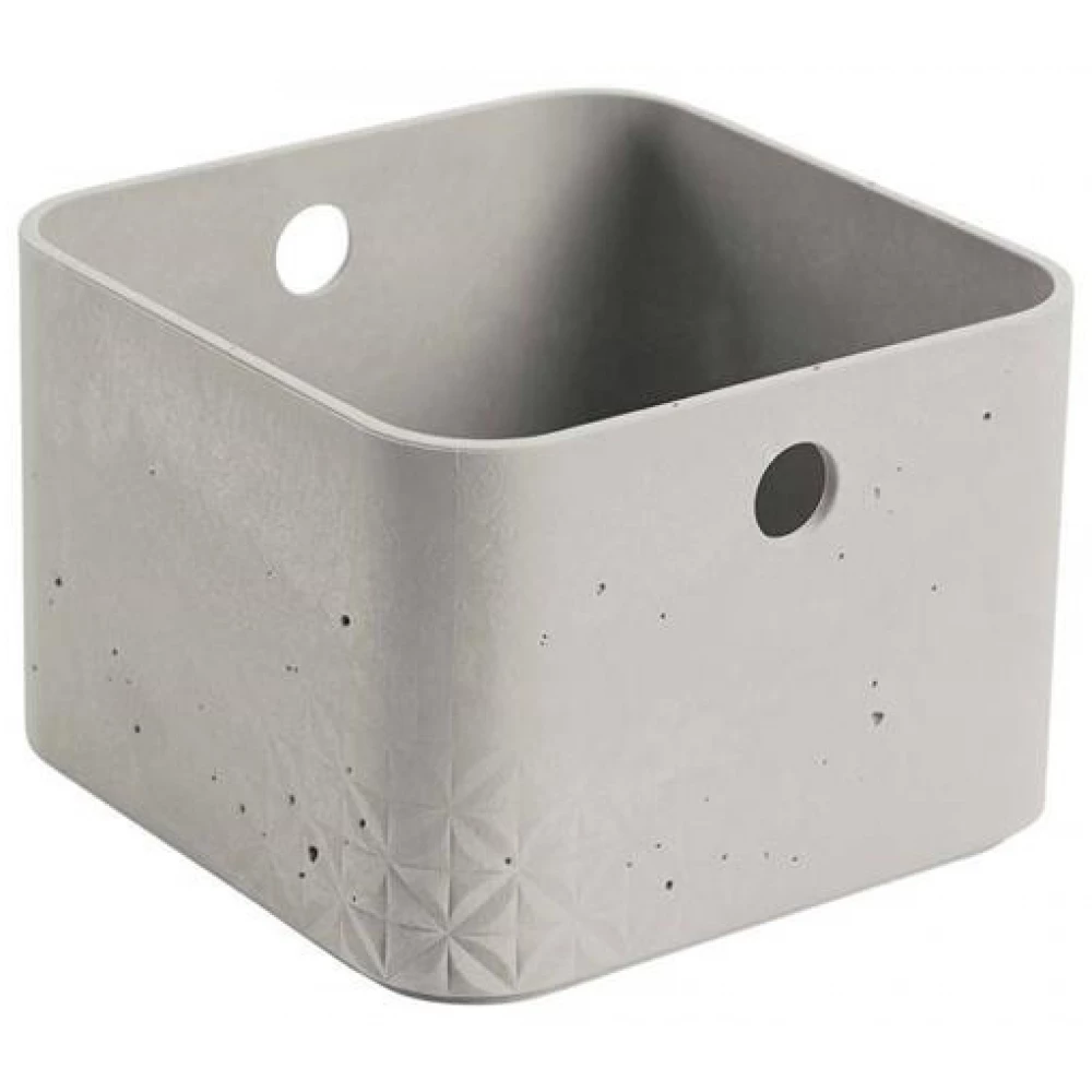 Curver Pack of 3 Beton Boxes, Grey, M, 3