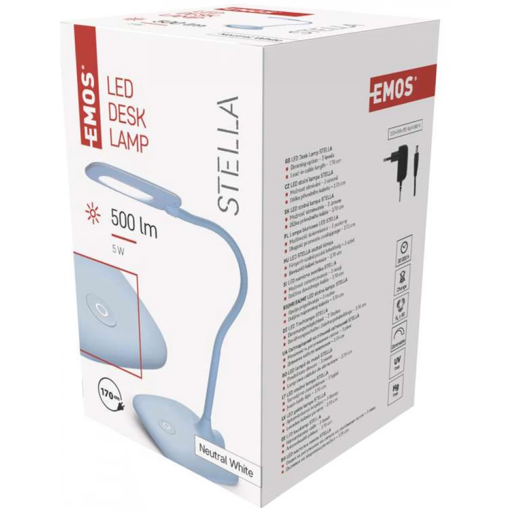 EMOS Z7602BL LED desktop Lampe Stella Blau