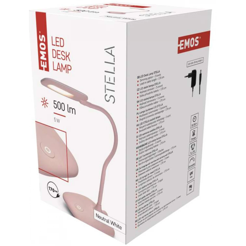 EMOS Z7602P LED asztali lámpa Stella rózsaszín