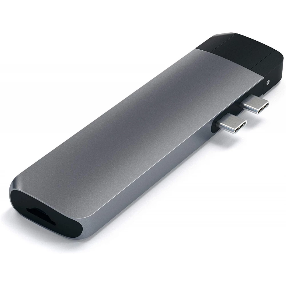 SATECHI Type-C Pro Hub Adapter with Ethernet sivo SATECHI Type-C Pro Hub Adapter with Ethernet sivo