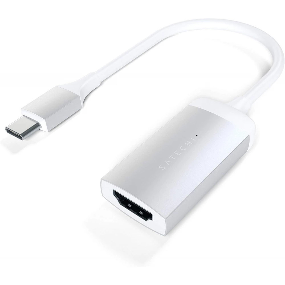 SATECHI USB 2.0 Type C HDMI 2.0 transformator Srebro 10cm ST-TC4KHAS SATECHI USB 2.0 Type C HDMI 2.0 transformator Srebro 10cm ST-TC4KHAS