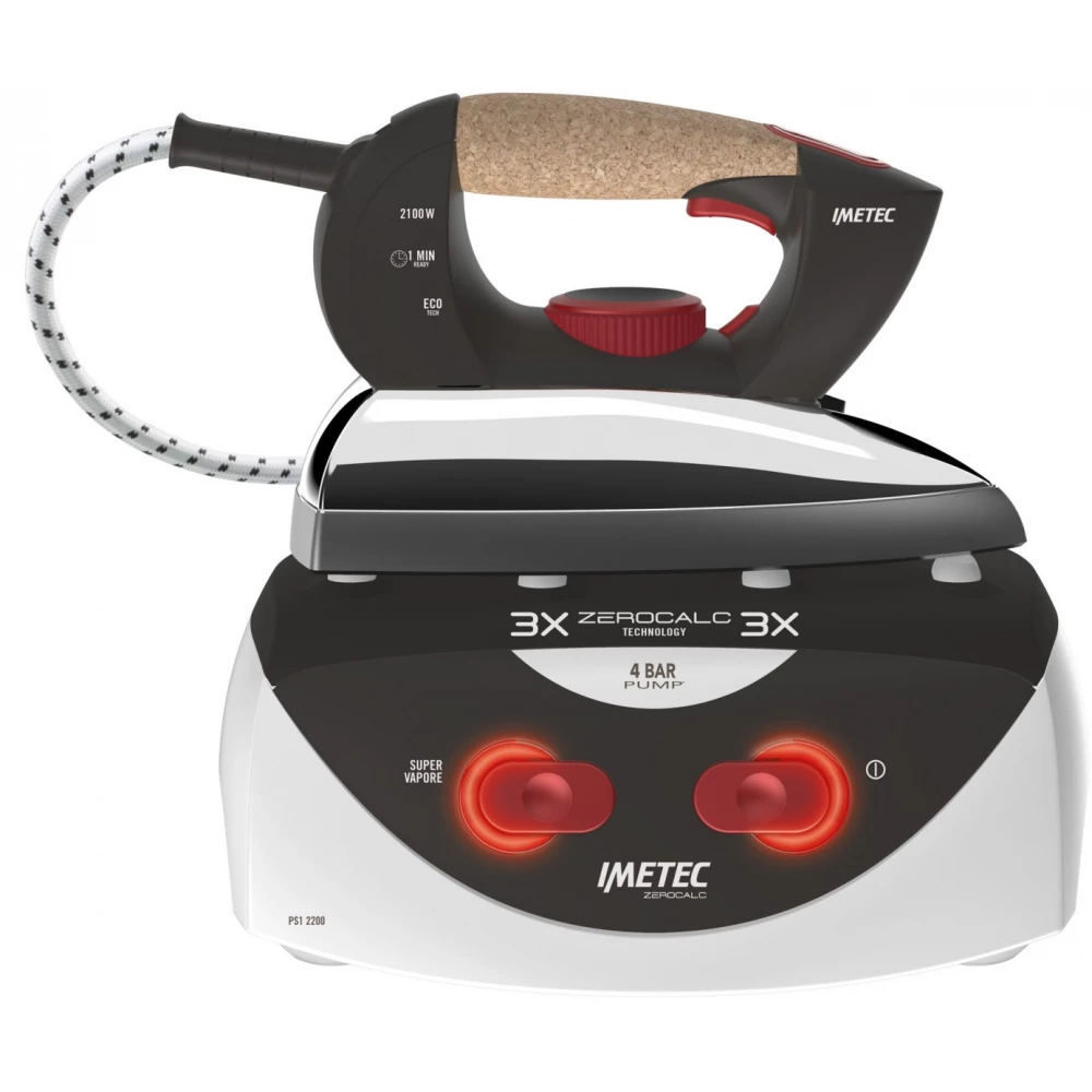 IMETEC 9011 ZeroCalc PS1 2200 iron / steam station 2100 W black / white -  iPon - hardware and software news, reviews, webshop, forum